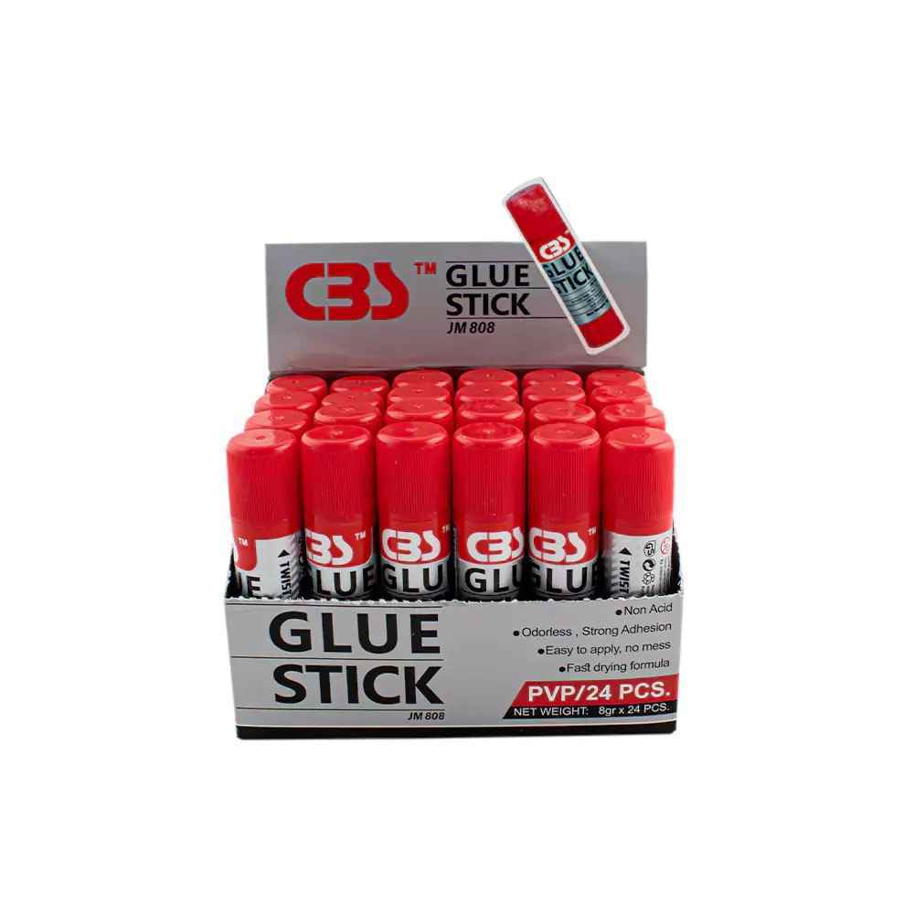 چسب ماتیکی 8 گرمی 808 سی بی اس بسته 24عددی