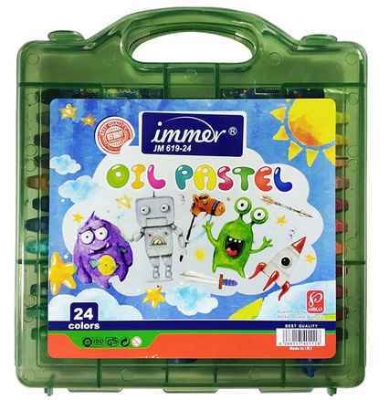 پاستل 24 رنگ طلقی کیف دار 619-24 ایمر