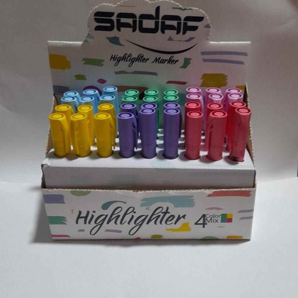 ماژیک علامت زن 6 رنگ پاستلی صدف ویستا استند 36عددی