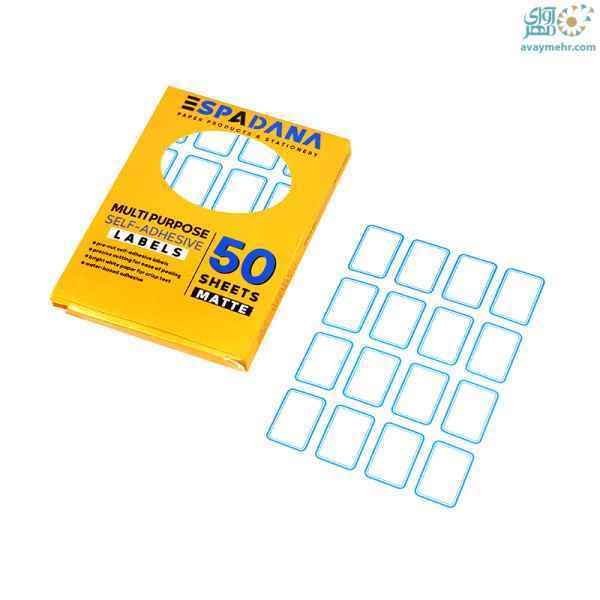 برچسب 16عددی  دورآبی 3525 میلیمتر کد 107 اسپادانا 50 برگی