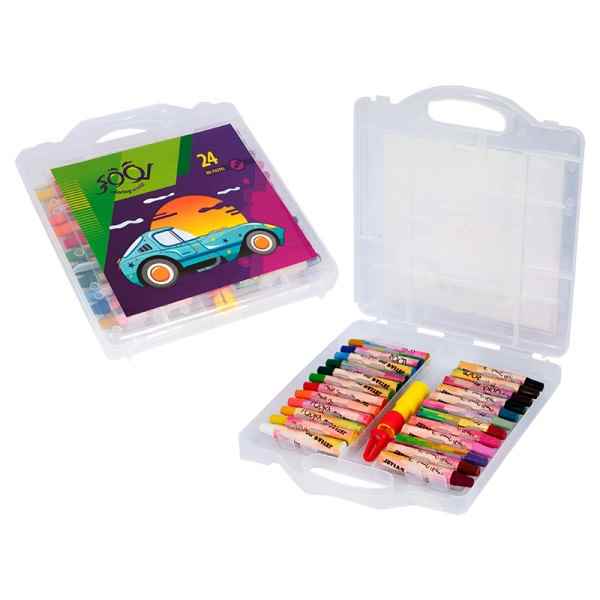 پاستل 24 رنگ طلقی کد 8224 لوکی