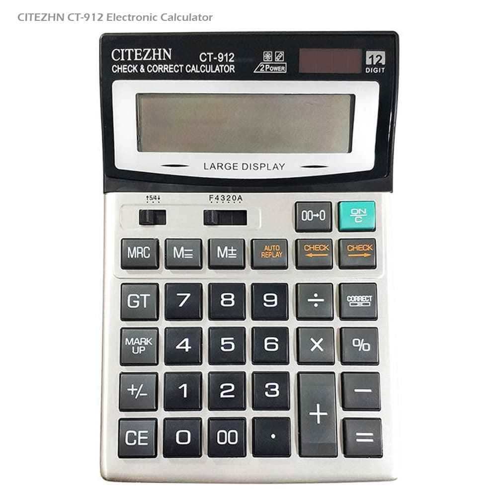 ماشین حساب رومیزی 12 رقمی ct912 صبا
