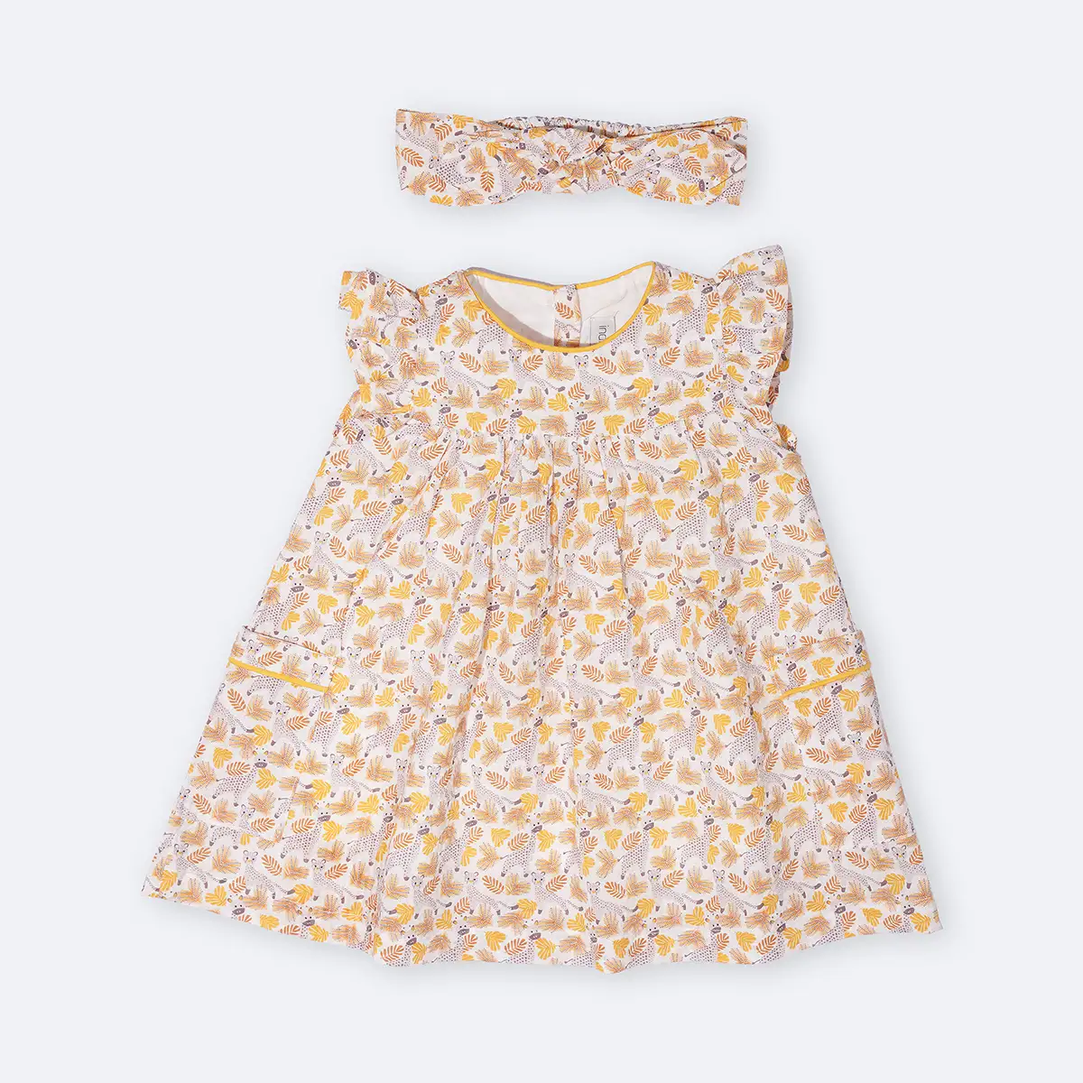 پیراهن دخترانه با تل طرح ریما کد 14145