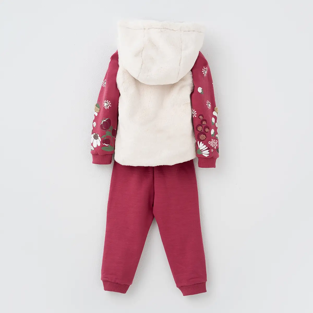 ژیله و بلوز و شلوار دخترانه طرح شقایق کد 231381