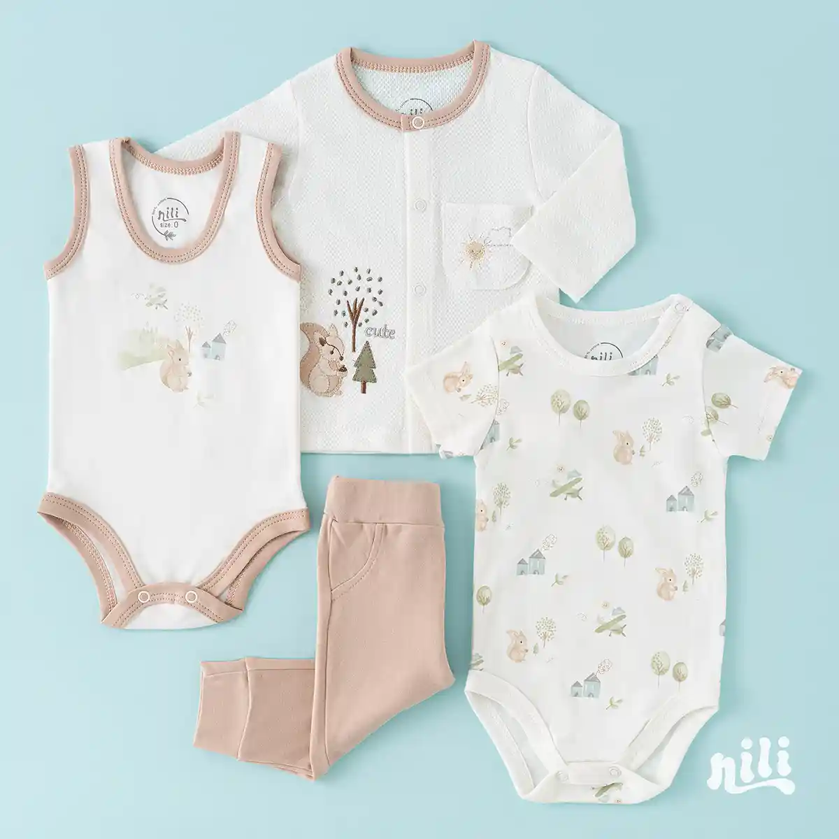 ست 13 تیکه بیمارستانی طرح سنجاب کد 3980