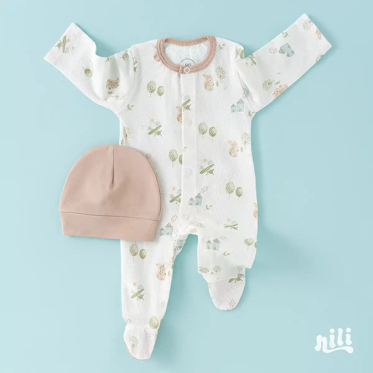 ست 13 تیکه بیمارستانی طرح سنجاب کد 3980