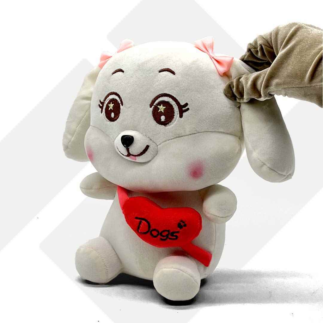 عروسک سگ نانو کیف قلبی 6